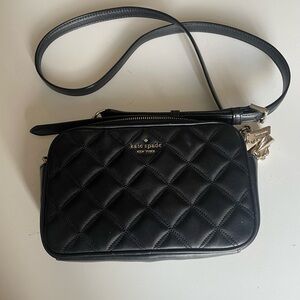 Kate Spade Black Quilted Crossbody Bag